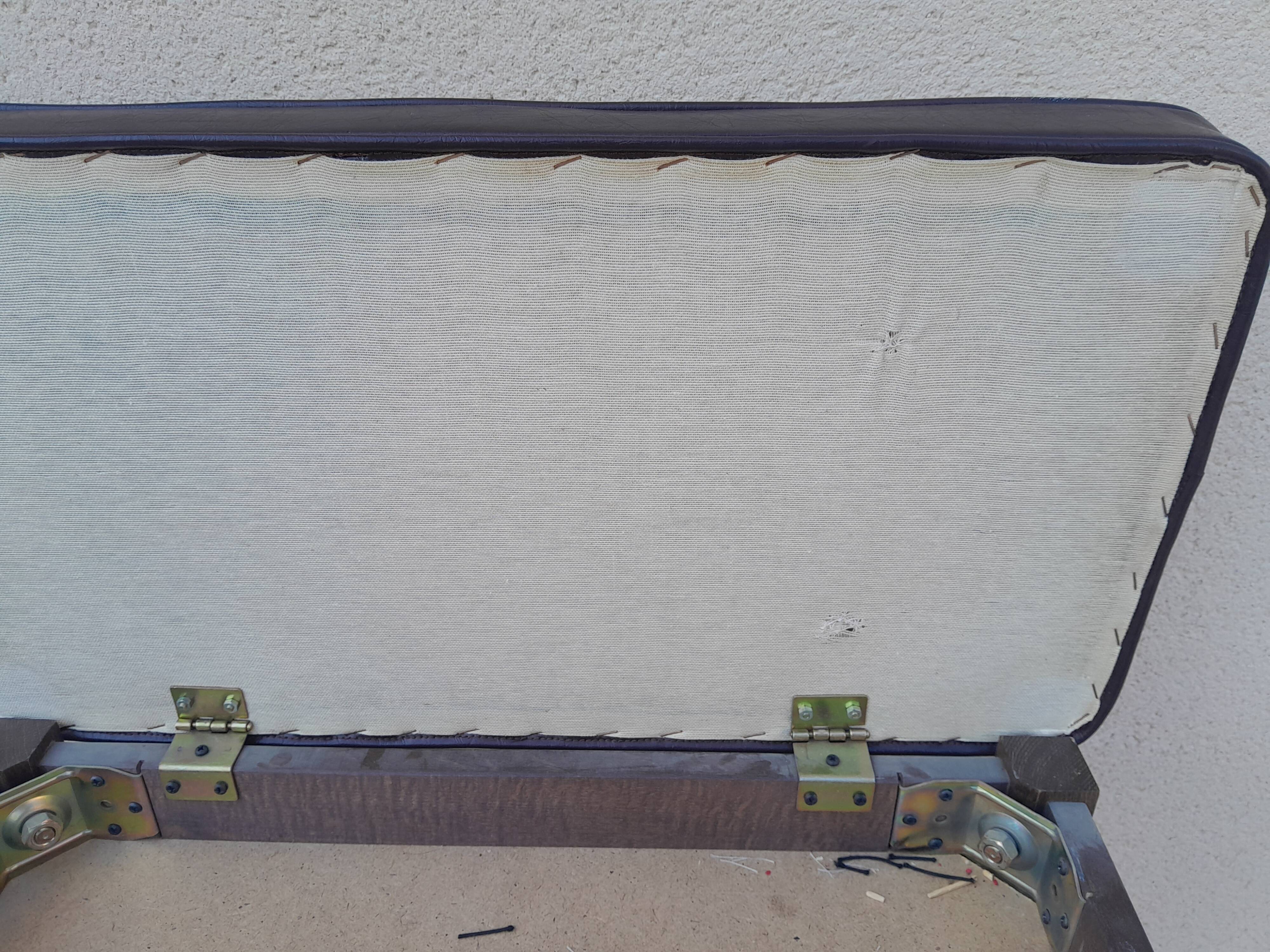Scandinavian piano stool or chest