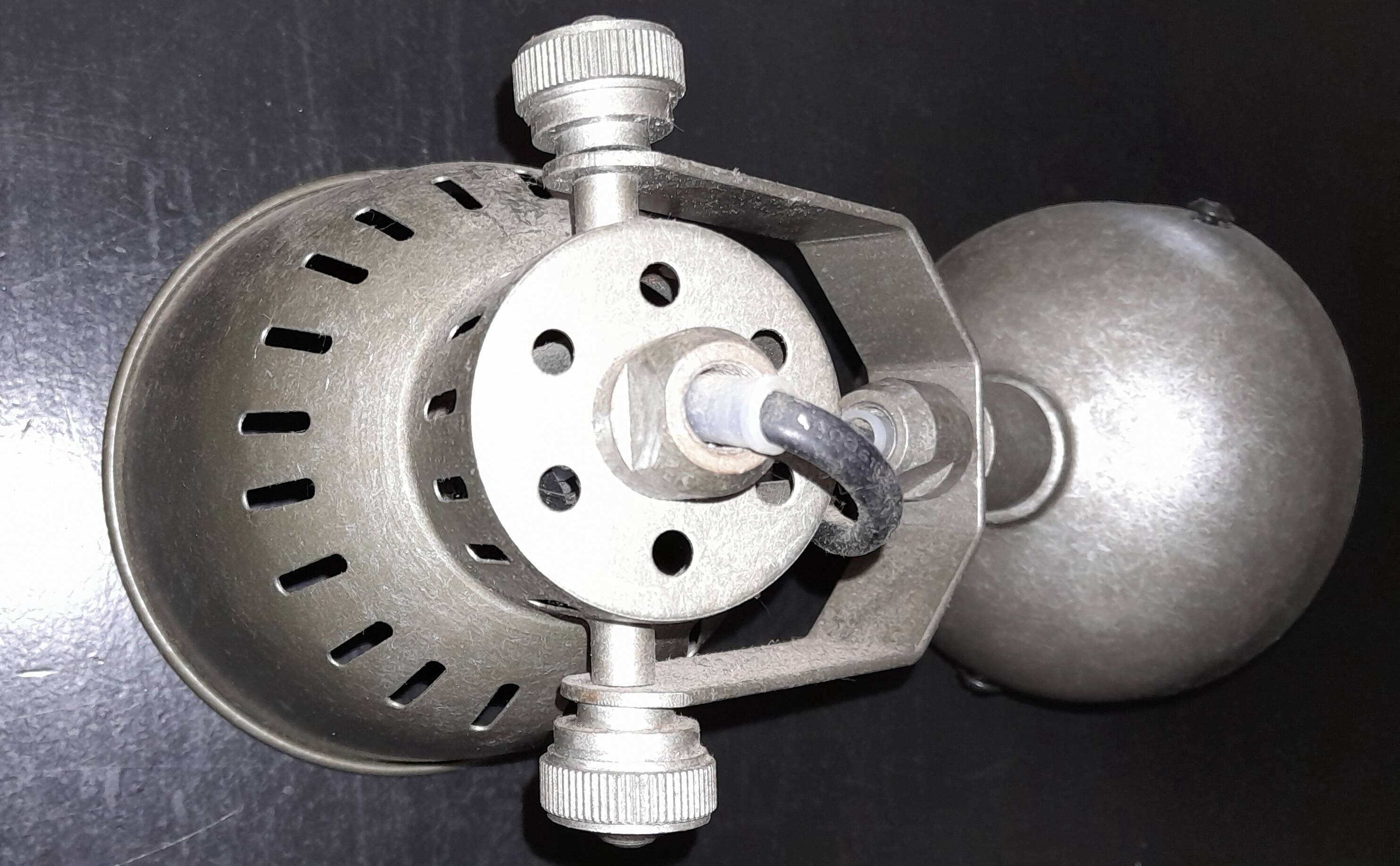 Pair of metal wall sconces