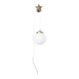 White opaline pendant lamp