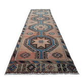 Vintage Turkish hallway rug 100x388 cm