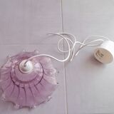 Pink glass pendant lamp