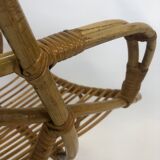 Van Rohe Noordwolde rattan chair, 1960s