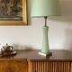 Lampe de table vintage moderne en verre de Murano vert, style Barovier & Toso  Italie, 1940