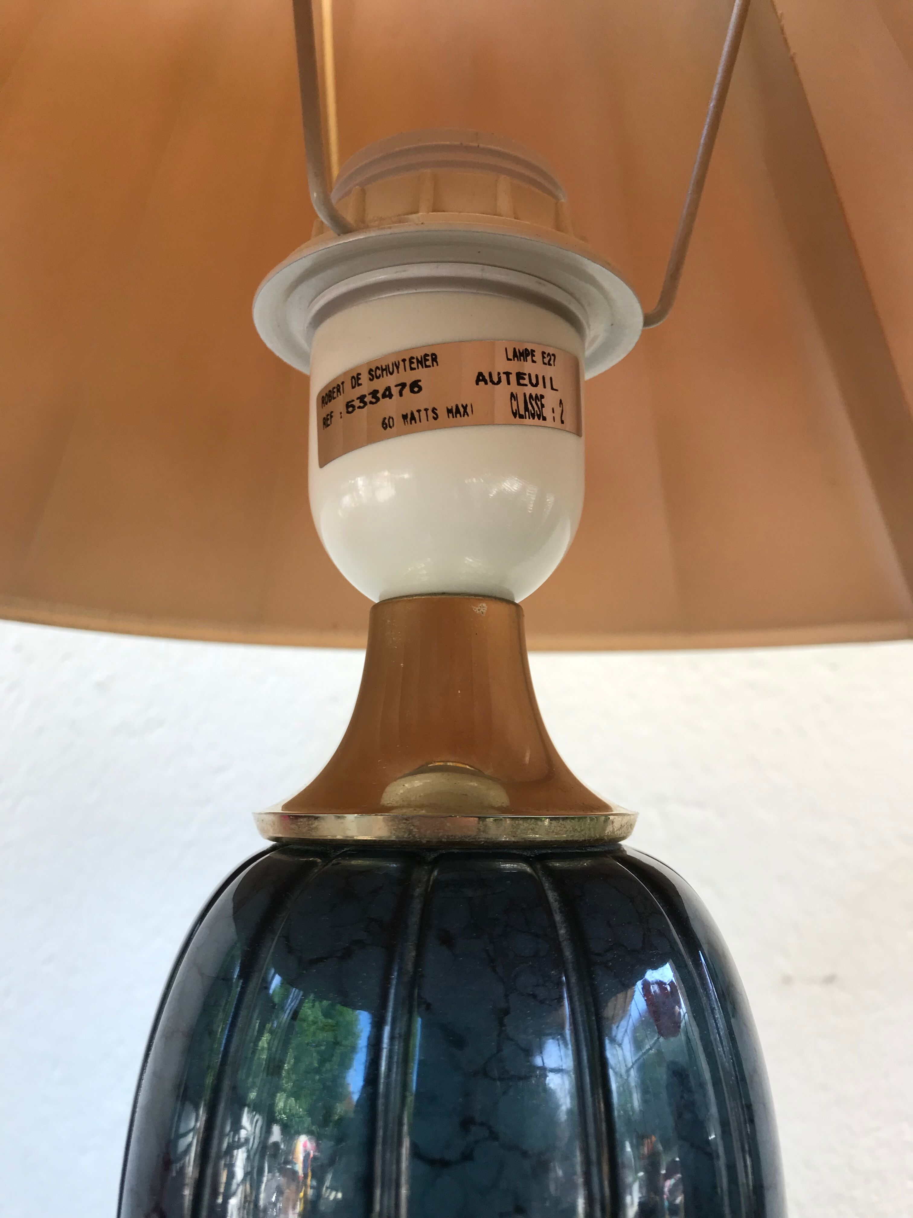 Ceramic lamp Robert of Schuytener model Auteuil