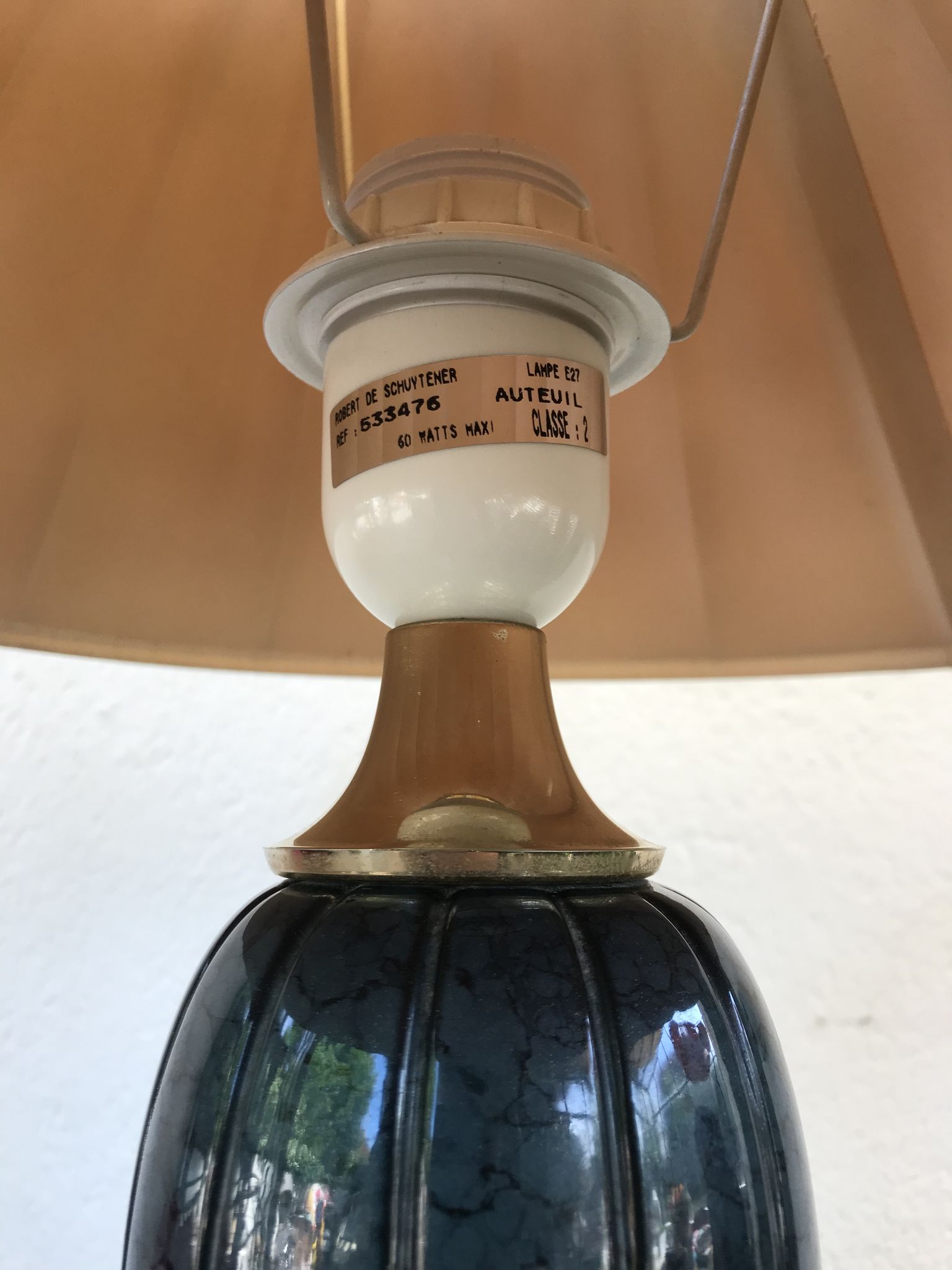 Ceramic lamp Robert of Schuytener model Auteuil