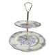 Vintage two-tier English porcelain servant