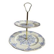 Serviteur en porcelaine anglais, deux étages vintage