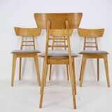 Four Dining Chairs by Ton, Czechoslovakia