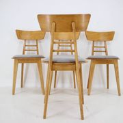 Four Dining Chairs by Ton, Czechoslovakia