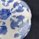 Chinese covered pot, box, jewelry box, pumpkin, white porcelain, China blue plant decor