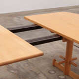 Stokke Dining room set large table with 8 chairs design Peter Opsvik, 1990