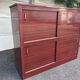 Vintage Partition Storage Unit – Organiser – Wooden Sliding Doors
