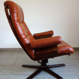 Leather armchair G Mobel, Sweden 60s