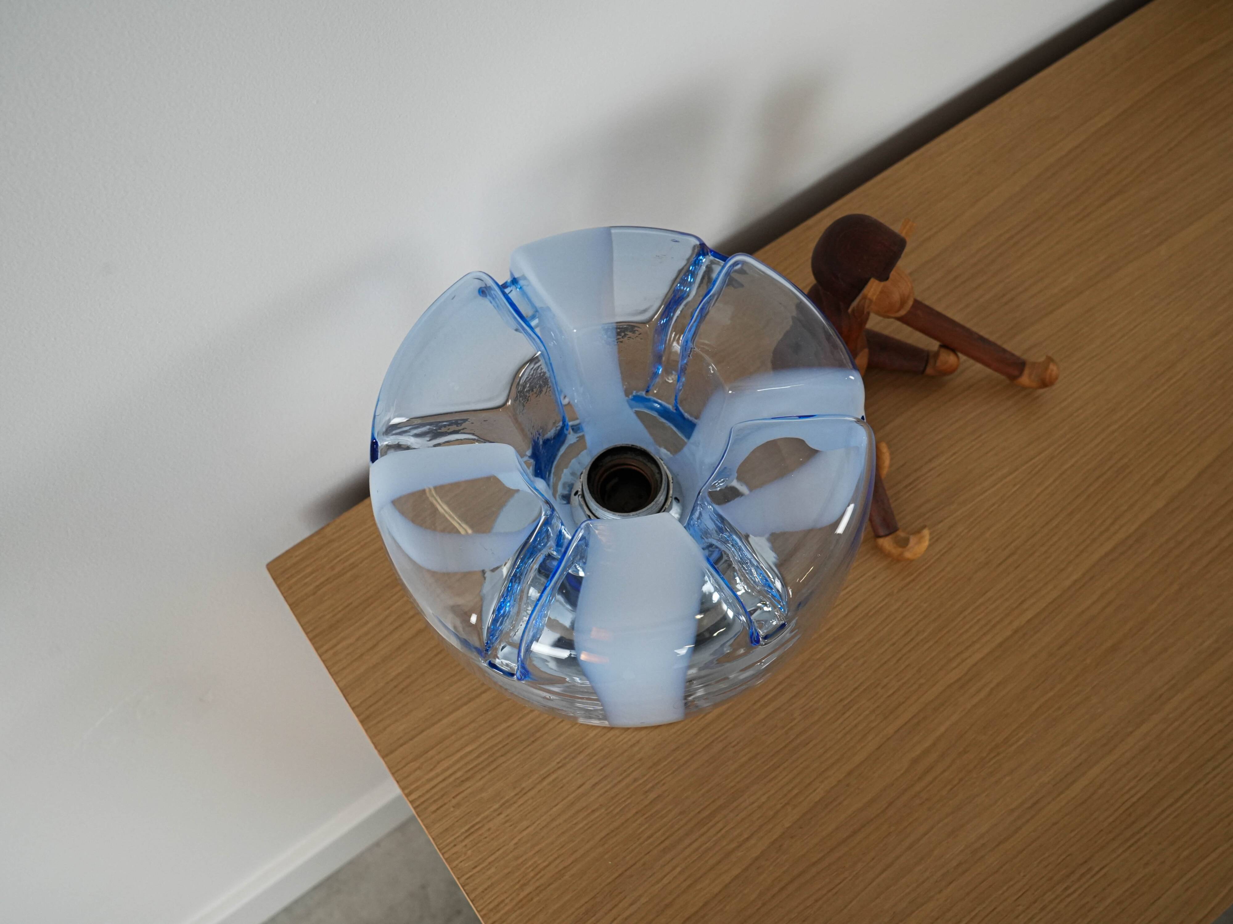 Table lamp, Murano glass, Italian design, 1970s, made in Italy