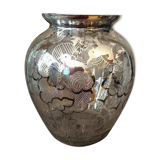 Vase transparent motifs art nouveau