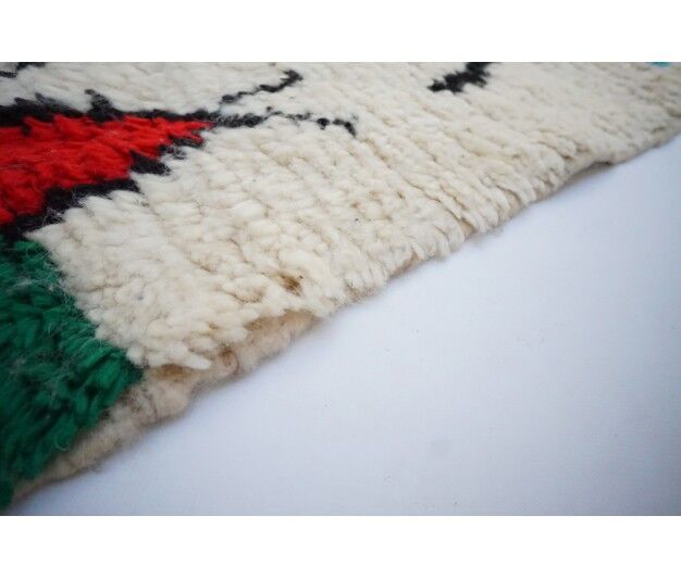 Colorful berber carpet handmade 221 x 130cm