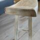 Small solid wood bench