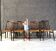 Danish cord dining chairs, set of 8 - 1960s