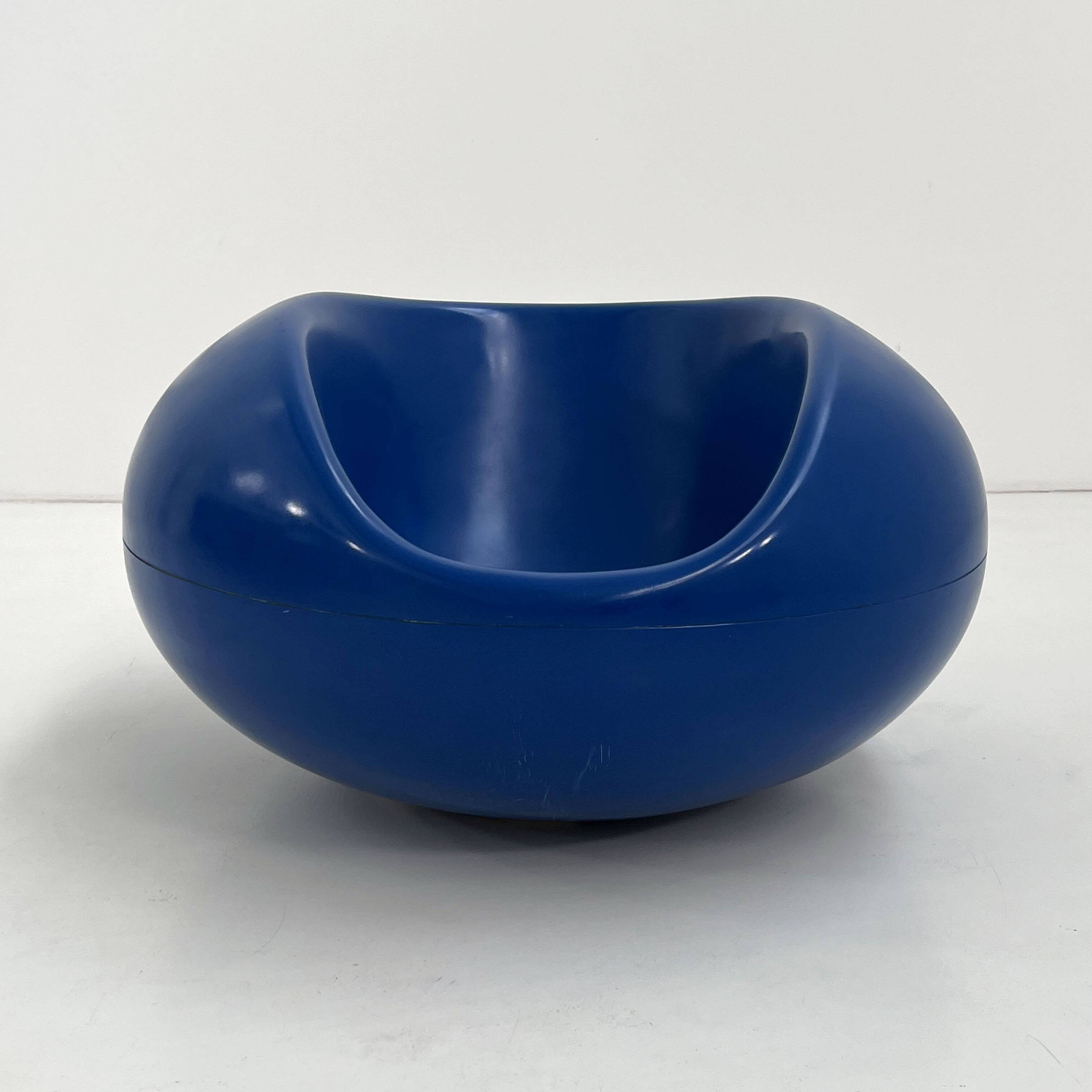 Pastil blue armchair by Eero Aarnio for Asko, 1960