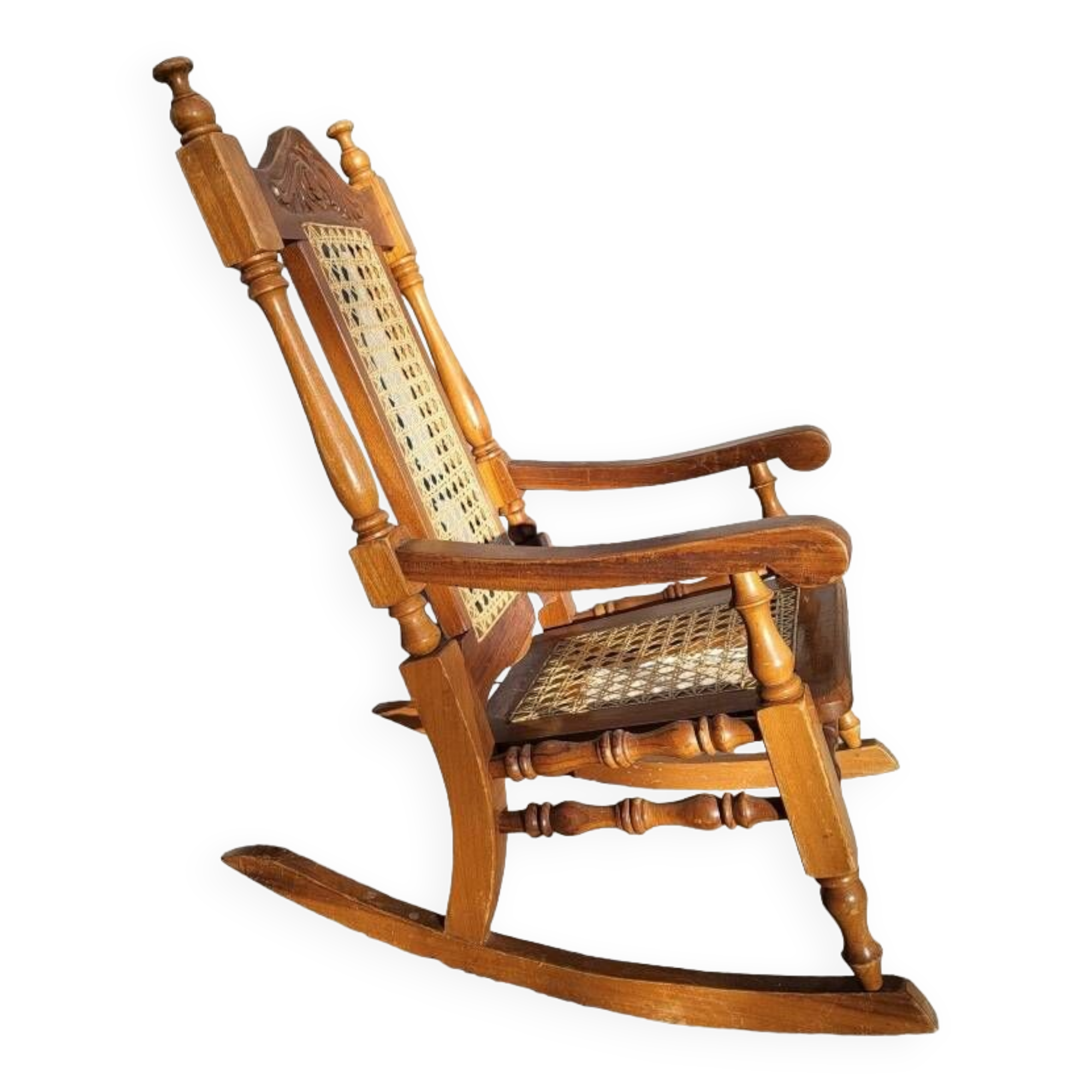 Children's rocking chair with cane