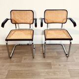 Pair of Cesca B64 armchairs by Marcel Breuer