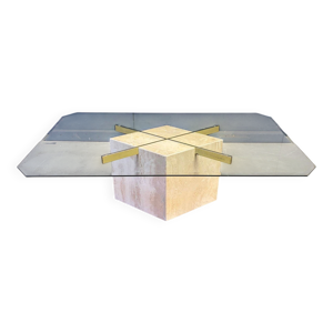 Table basse en travertin