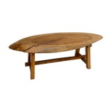 Solid wood coffee table, tree trunk