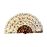 Eventail dentelle vintage