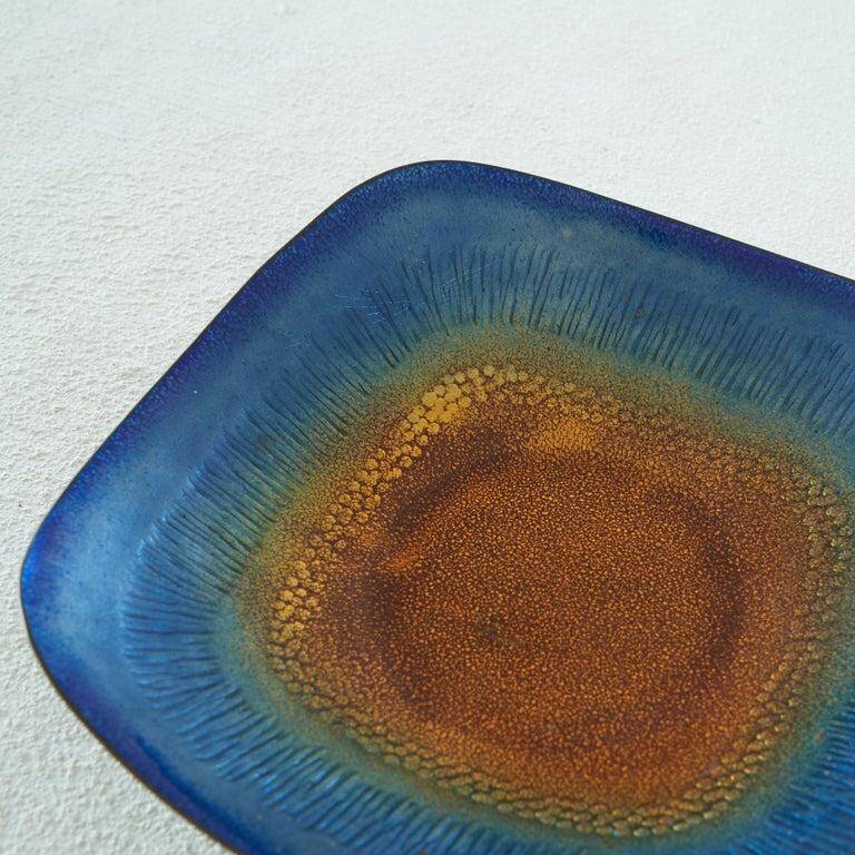 Enamelled bowl by Franco Bastianelli for Laurana Pesaro, 1960s.