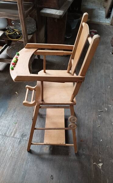 Baby high chair doll toy solid wood dp 1123784
