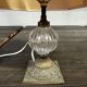 Lampe ancienne Laiton et Verre H 31 cm