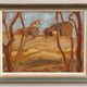 Original Swedish Oil on Panel – "Autumn Landscape" – Signed – Vintage and Framed – 46 × 36 cm (18.1" × 14.2")