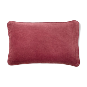 Velvet cushion 50x33cm burgundy color