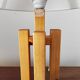 Modernist Scandinavian lamp in solid pine – Sweden, 1970s