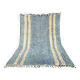 Tapis bleu marocain en laine 150cmx250cm