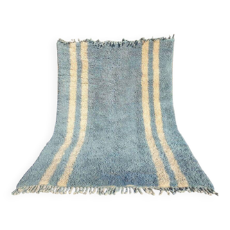 Tapis bleu marocain en laine 150cmx250cm