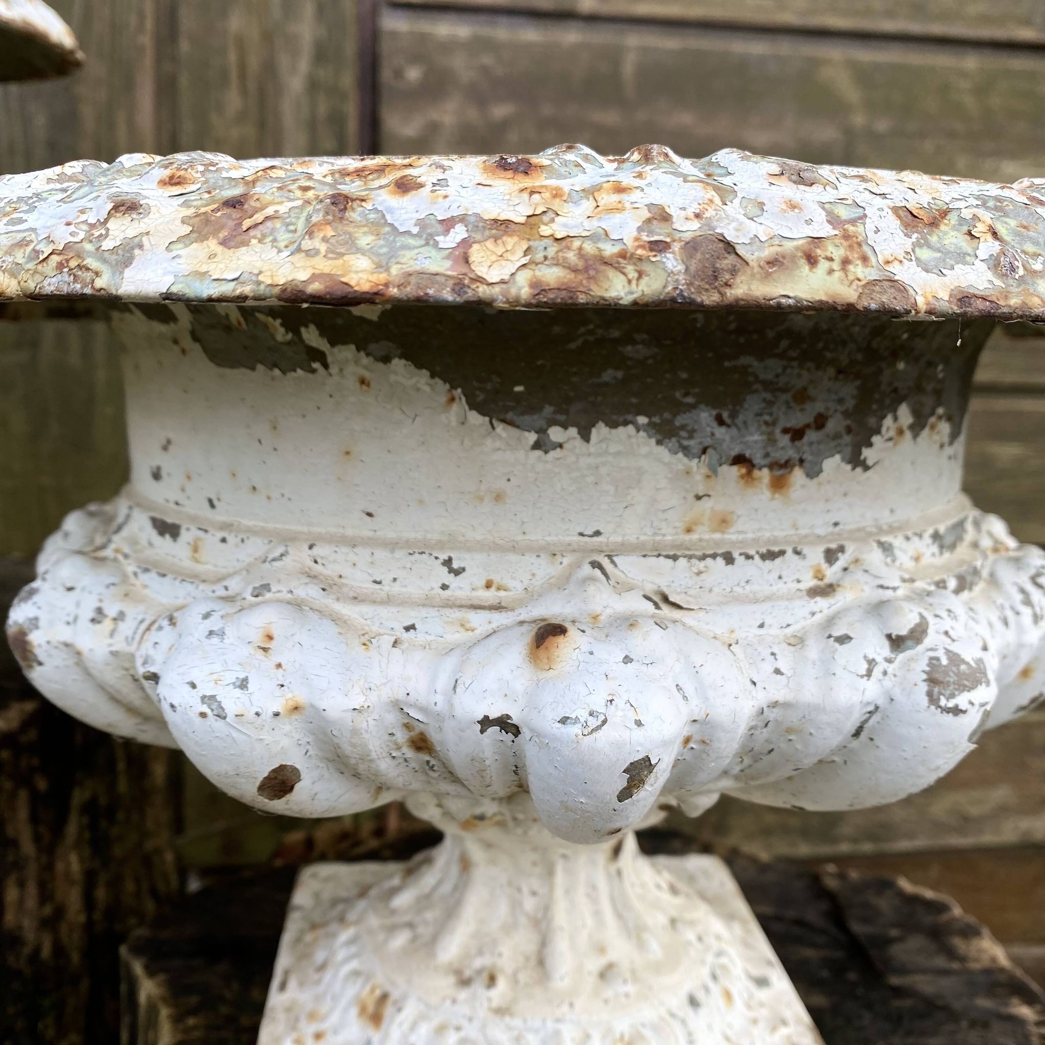 Paire de jardinières Médicis en fonte