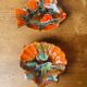 Vallauris 2 empty ceramic fish and shell pockets