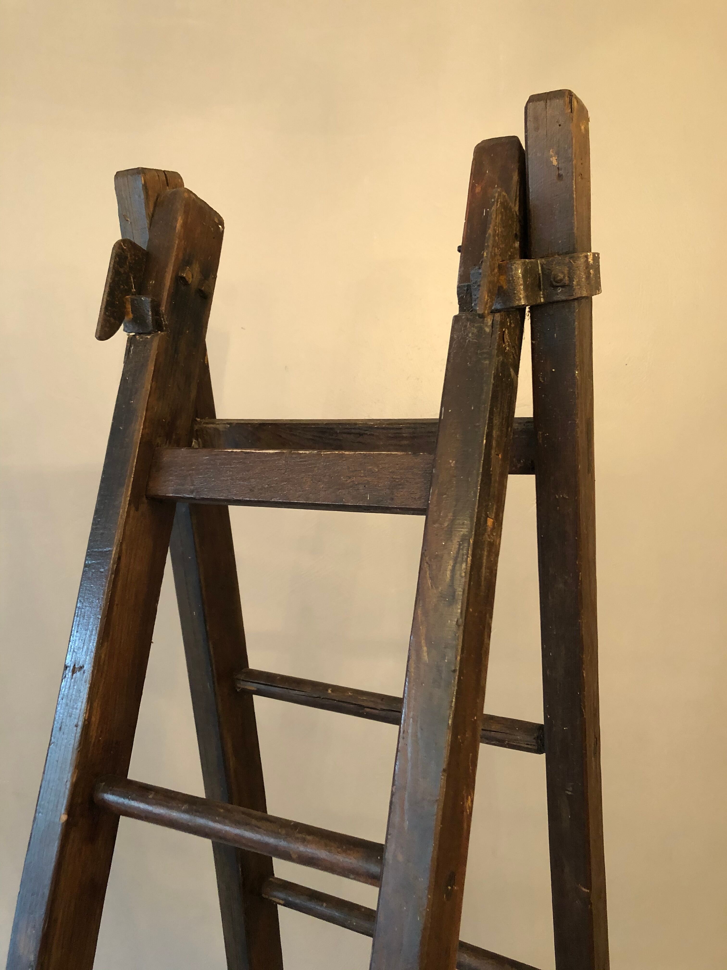 Old wooden stepladder