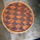 Side table / Occasional table Chestnut. Vintage rattan.