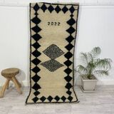 Handmade Moroccan Berber carpet 231 X 95 CM