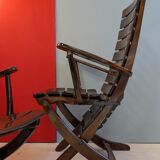 Pair of vintage Triconfort "relax" armchairs