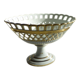 Large porcelain basket from the Napoleon III era