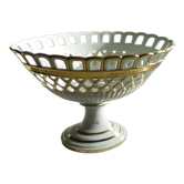 Large porcelain basket from the Napoleon III era
