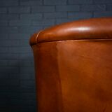 Sheep leather club chair