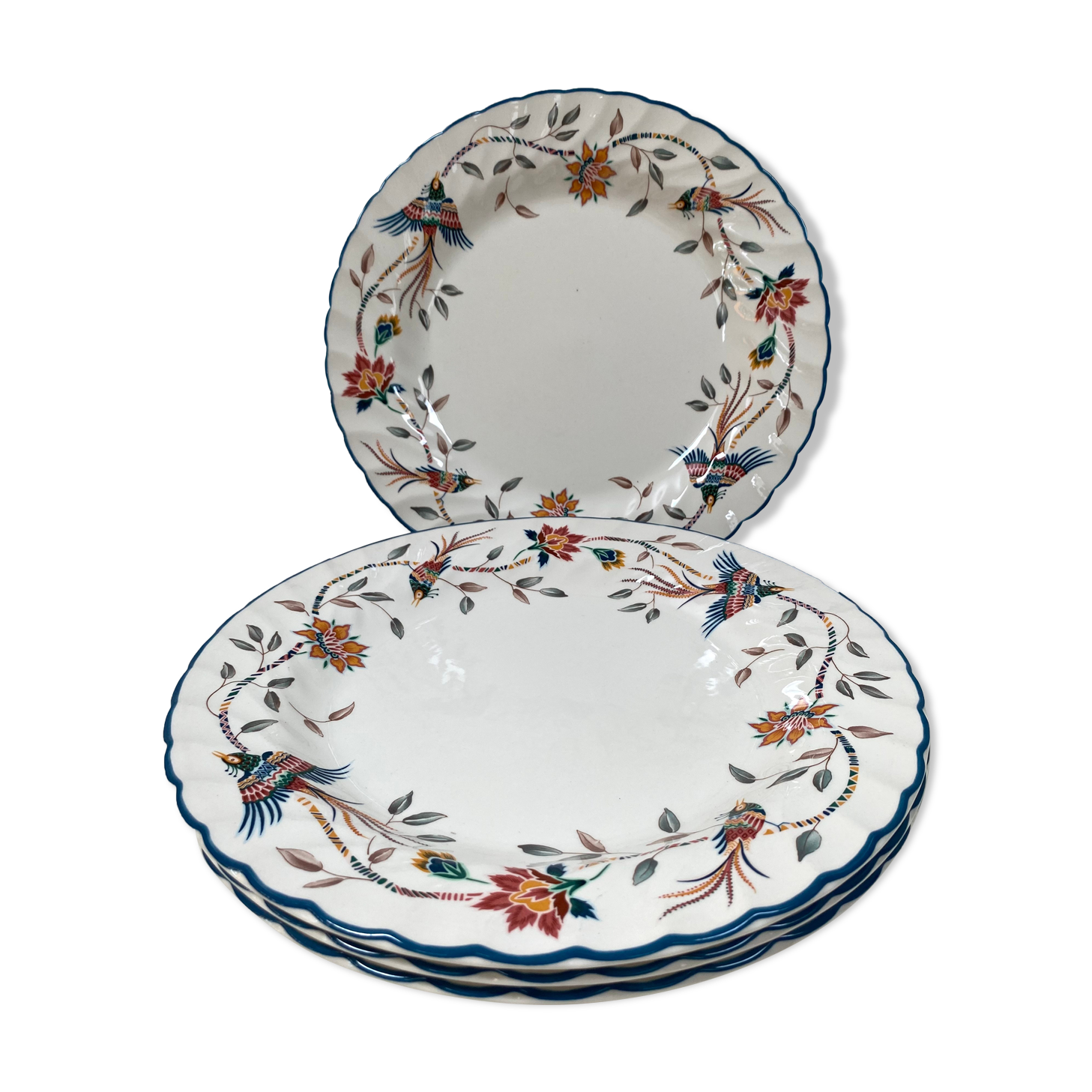 Set of 4 large plates barratts english porcelain