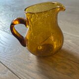 Small bubble blown glass vase, Verrerie Biot