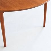 France & Son round dining table in teak Cado Denmark 1960