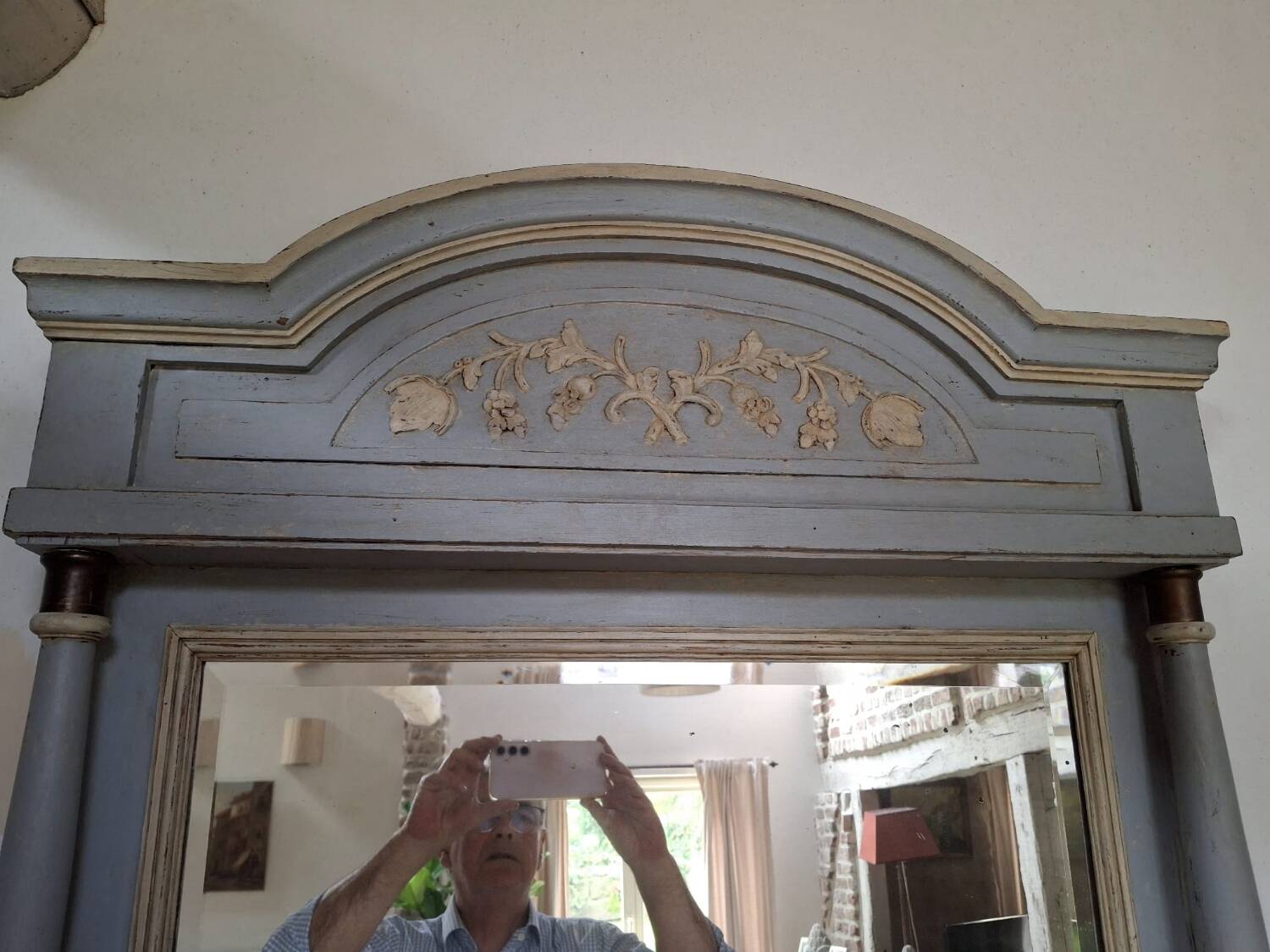 Antique trumeau