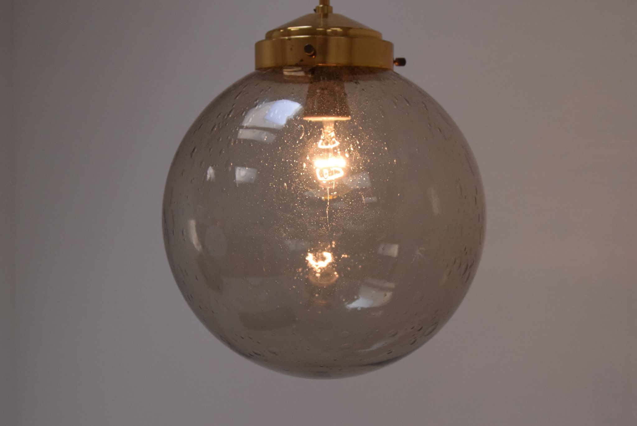 Suspension en verre Kamenicky Senov, années 1970
